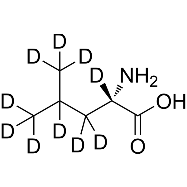 L-Leucine-d<sub>10</sub> Chemical Structure