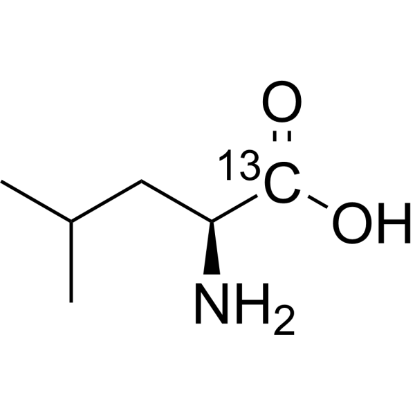 L-Leucine-<sup>13</sup>C Chemical Structure