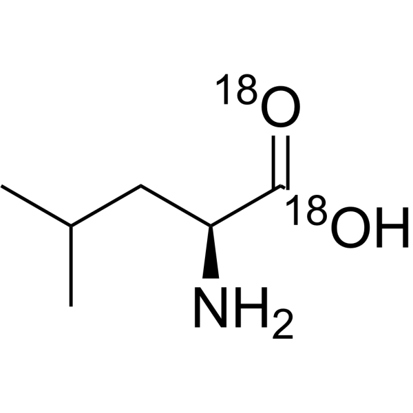 L-Leucine-<sup>18</sup>O<sub>2</sub> Chemical Structure