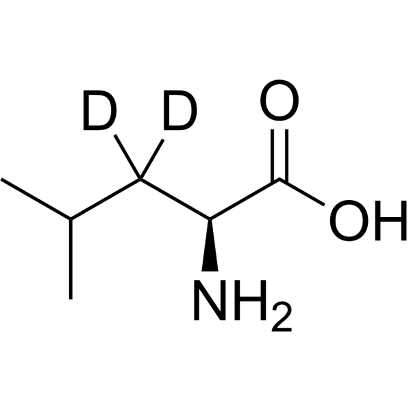 L-Leucine-d<sub>2</sub> Chemical Structure