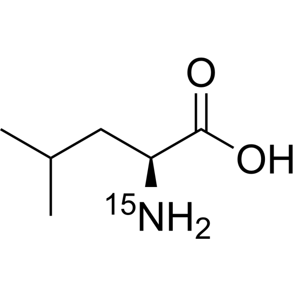 L-Leucine-<sup>15</sup>N Chemical Structure