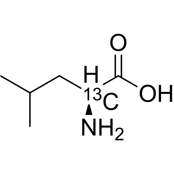 L-Leucine-2-<sup>13</sup>C Chemical Structure