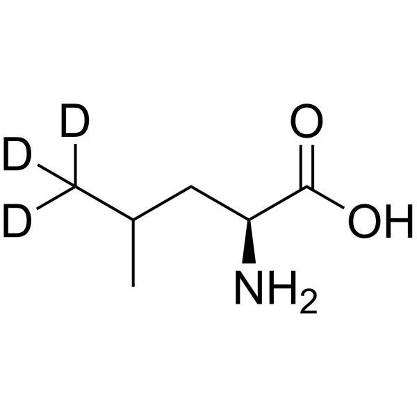 L-Leucine-d<sub>3</sub> Chemical Structure