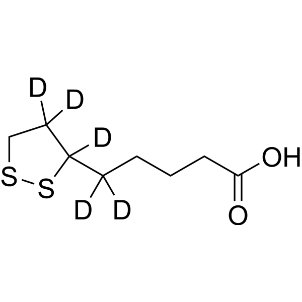 α-Lipoic Acid-d<sub>5</sub> Chemical Structure