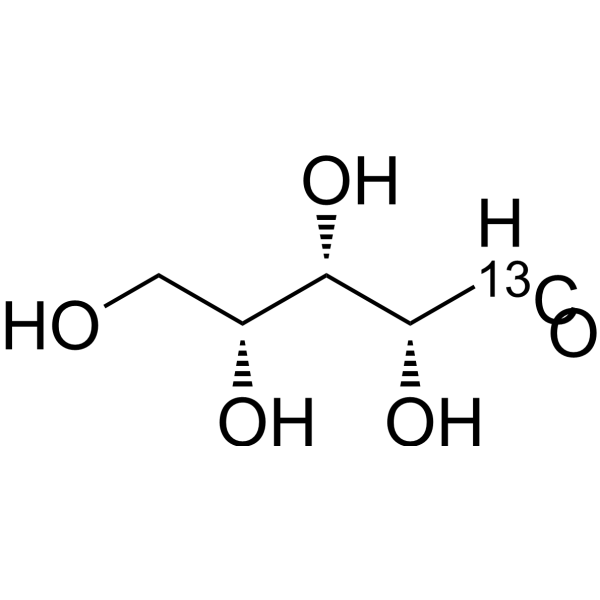 Xylose-1-<sup>13</sup>C Chemical Structure