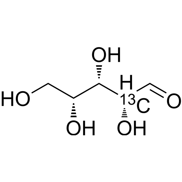 Xylose-2-<sup>13</sup>C Chemical Structure
