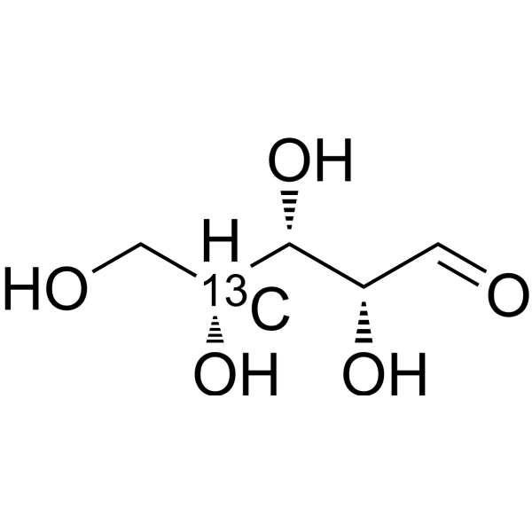Xylose-4-<sup>13</sup>C Chemical Structure