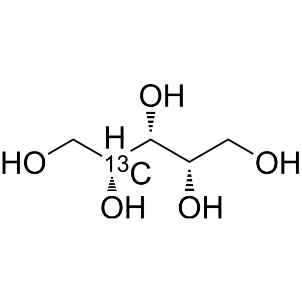 Xylitol-2-<sup>13</sup>C Chemical Structure