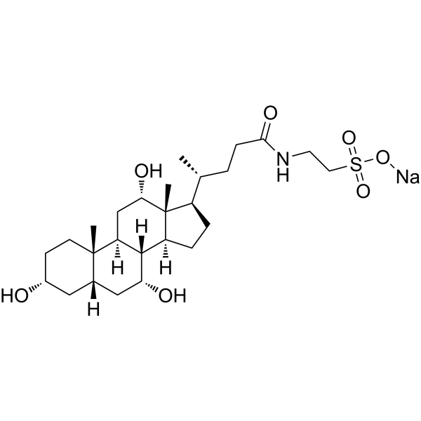 Taurocholic acid sodium (Standard) Chemical Structure