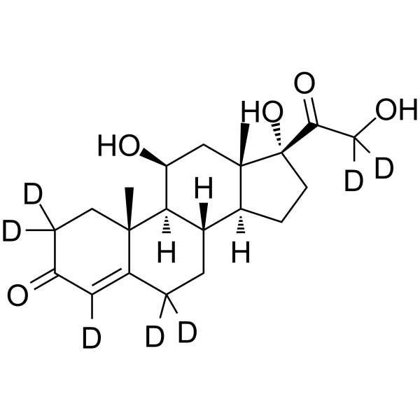Hydrocortisone-d<sub>7</sub> Chemical Structure