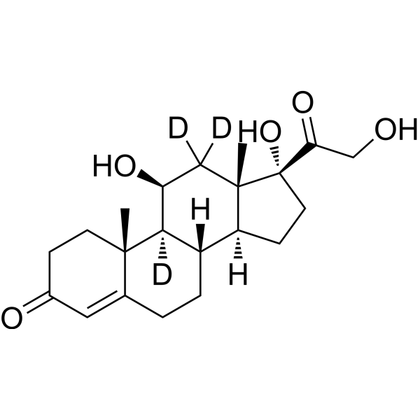 Hydrocortisone-d<sub>3</sub> Chemical Structure