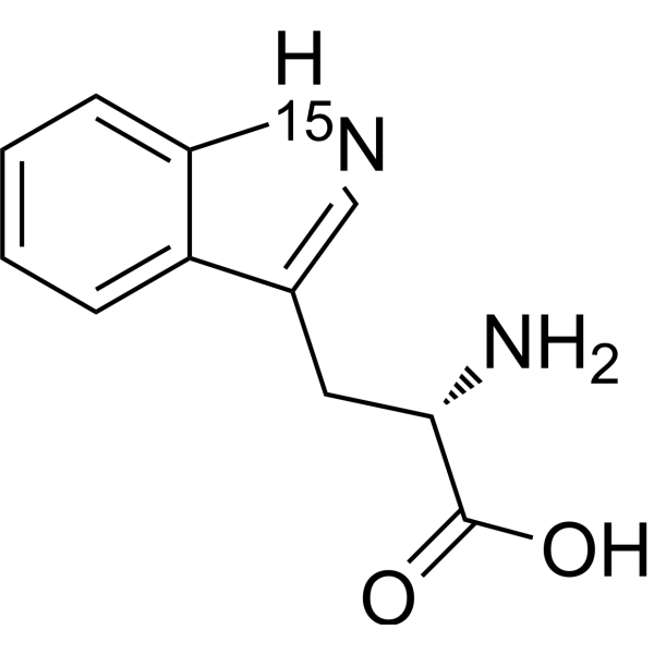 L-Phenylalanine,Indole-<sup>15</sup>N Chemical Structure