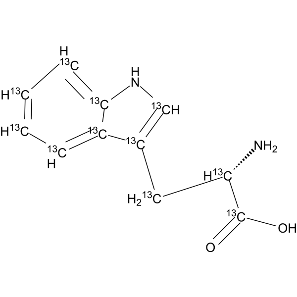 L-Tryptophan-<sup>13</sup>C<sub>11</sub> Chemical Structure