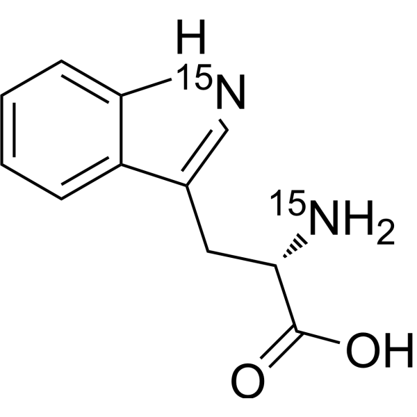 L-Tryptophan-<sup>15</sup>N<sub>2</sub> Chemical Structure
