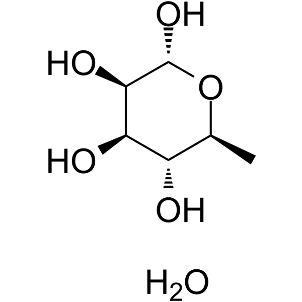 α-L-Rhamnose monohydrate Chemical Structure