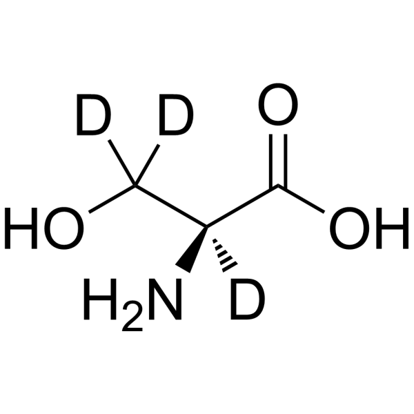 L-Serine-d<sub>3</sub> Chemical Structure