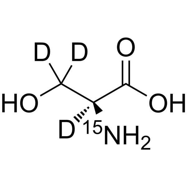 L-Serine-<sup>15</sup>N,d<sub>3</sub> Chemical Structure