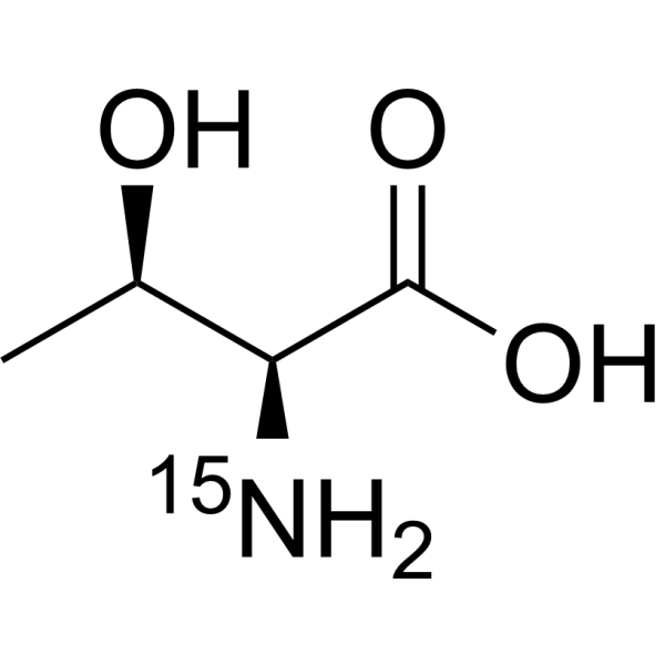 L-Threonine-<sup>15</sup>N Chemical Structure