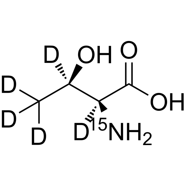 L-Threonine-<sup>15</sup>N,d<sub>5</sub> Chemical Structure
