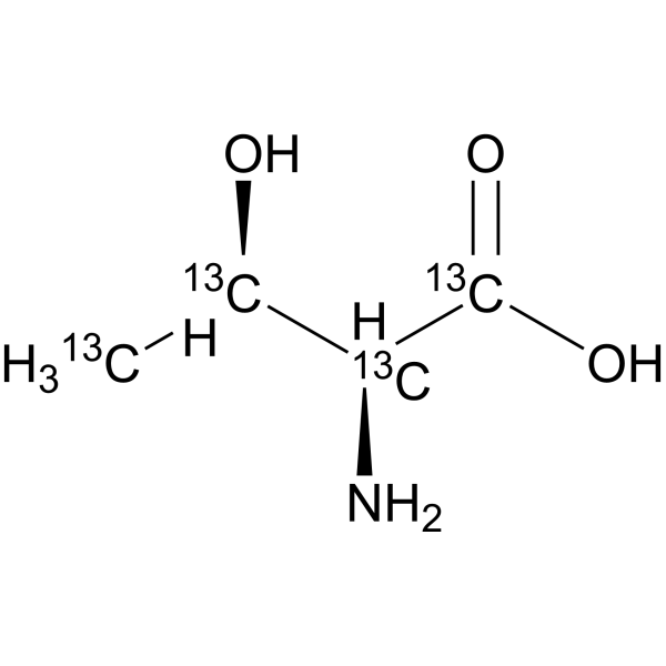 L-Threonine-<sup>13</sup>C<sub>4</sub> Chemical Structure