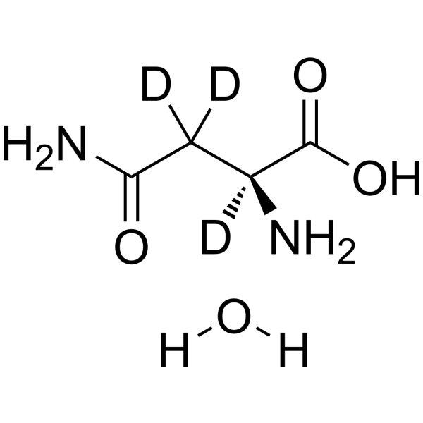L-Asparagine-d<sub>3</sub> hydrate Chemical Structure