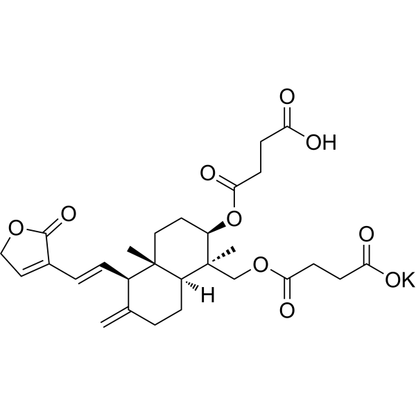Kalii Dehydrographolidi Succinas Chemical Structure