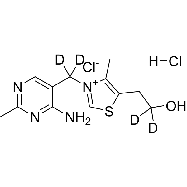 Thiamine-d<sub>4</sub> hydrochloride Chemical Structure