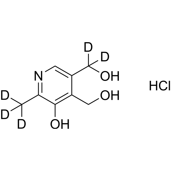 Pyridoxine-d<sub>5</sub> hydrochloride Chemical Structure
