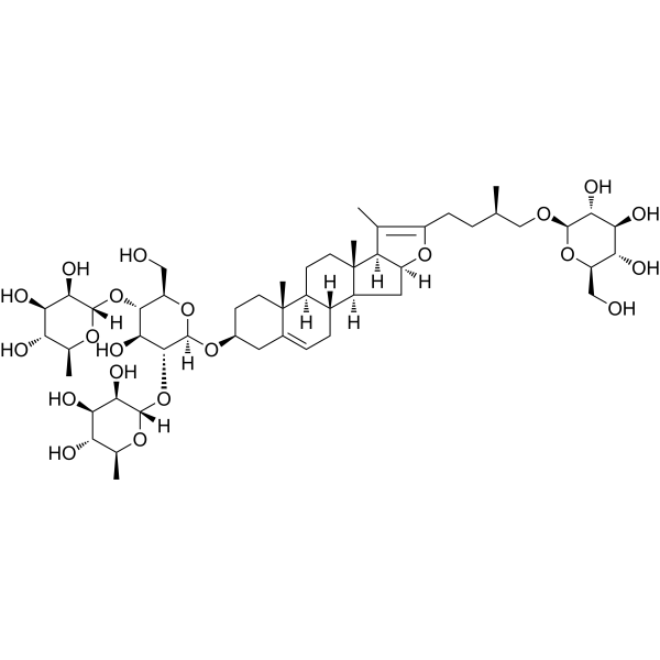 Pseudoprotodioscin Chemical Structure