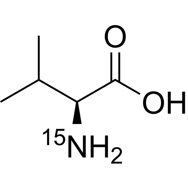 L-Valine-<sup>15</sup>N Chemical Structure
