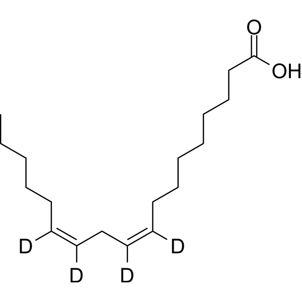 Linoleic acid-d<sub>4</sub> Chemical Structure