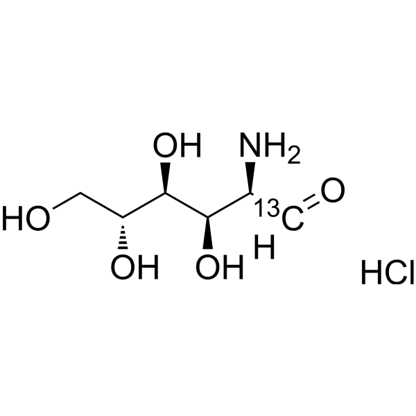 Glucosamine-<sup>13</sup>C hydrochloride Chemical Structure