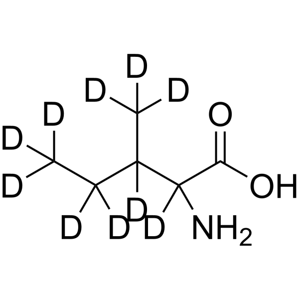 DL-Isoleucine-d<sub>10</sub> Chemical Structure