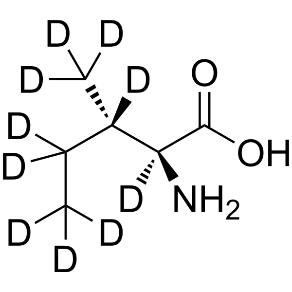 L-Isoleucine-d<sub>10</sub> Chemical Structure