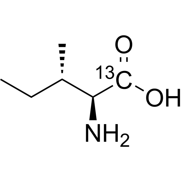 L-Isoleucine-1-<sup>13</sup>C Chemical Structure