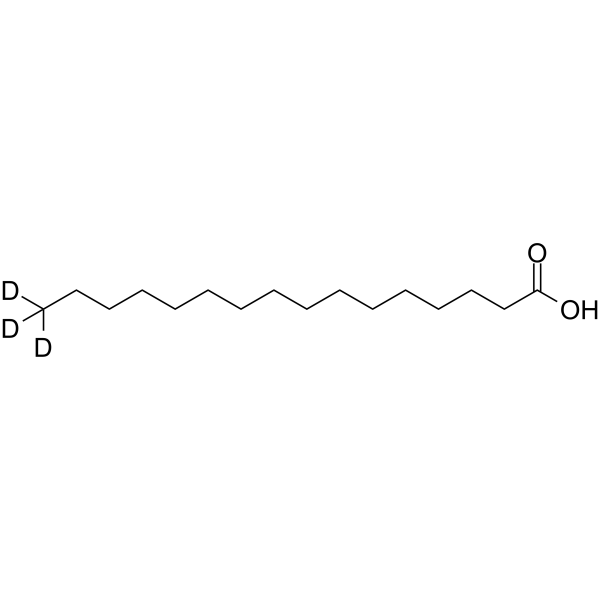 Palmitic acid-d<sub>3</sub> Chemical Structure