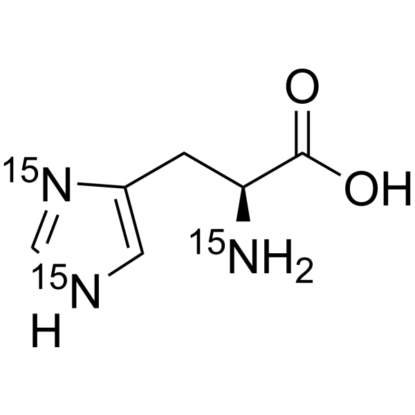L-Histidine-<sup>15</sup>N<sub>3</sub> Chemical Structure