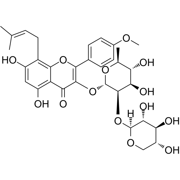 Sagittatoside B Chemical Structure