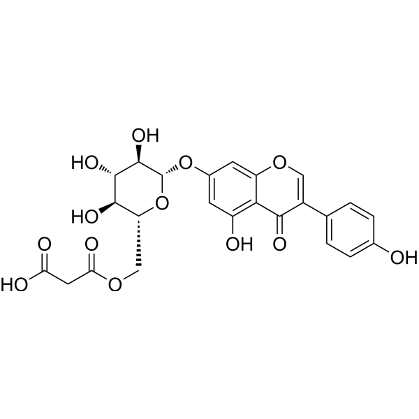 6''-O-Malonylgenistin Chemical Structure