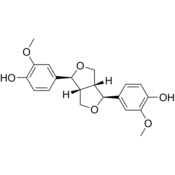 (±)-Pinoresinol Chemical Structure