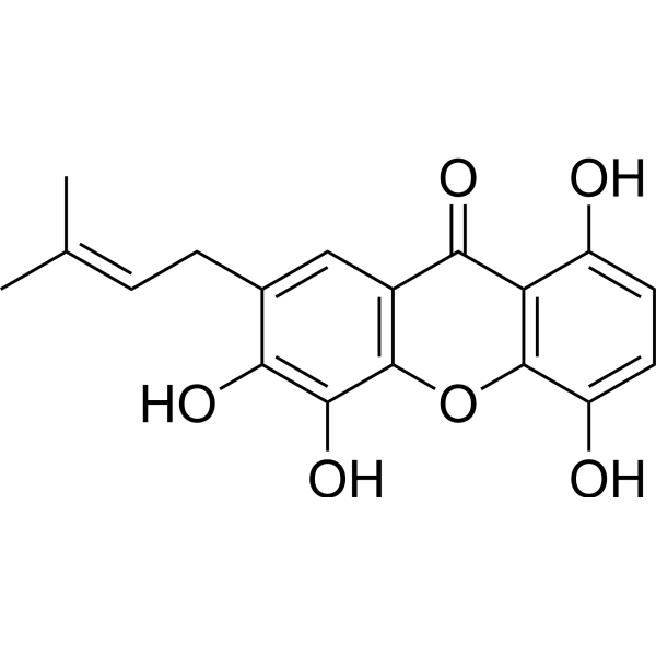 1,4,5,6-Tetrahydroxy-7-(3-<em>methylbut</em>-2-enyl)xanthone