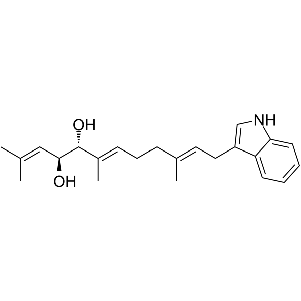 (8′<em>α</em>,9′β-Dihydroxy)-3-farnesylindole