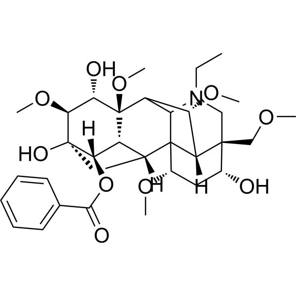 14-Benzoyl-8-O-methylaconine Chemical Structure
