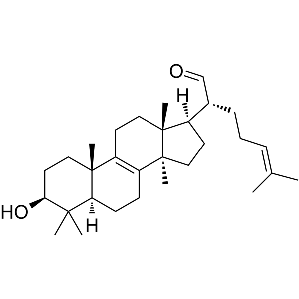 3β-Hydroxylanosta-8,24-dien-21-al