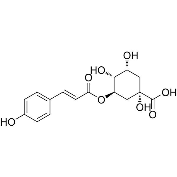 5-O-(E)-p-Coumaroylquinic acid Chemical Structure