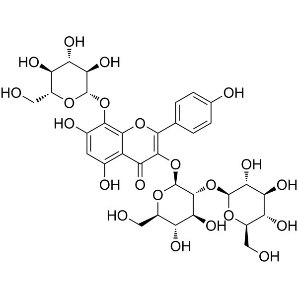 Herbacetin-3-sophoroside-8--glucoside Chemical Structure