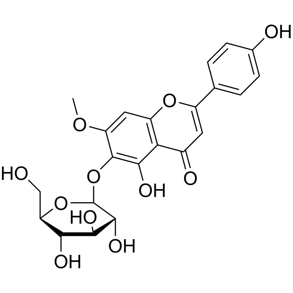 Ladanetin-6-O-β-D-glucopyranoside Chemical Structure