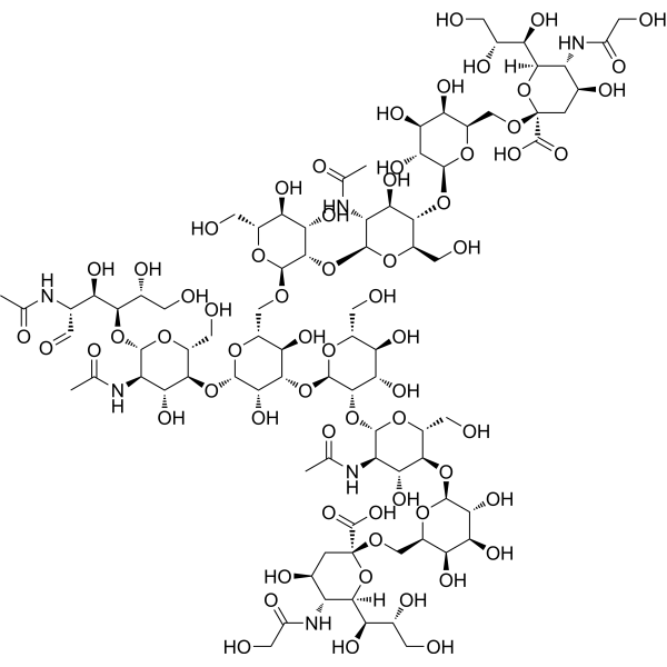 Neu5Gcα(2-6) N-Glycan Chemical Structure