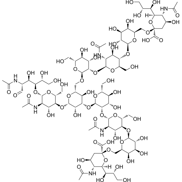 Neu5Acα(2-6) N-Glycan Chemical Structure