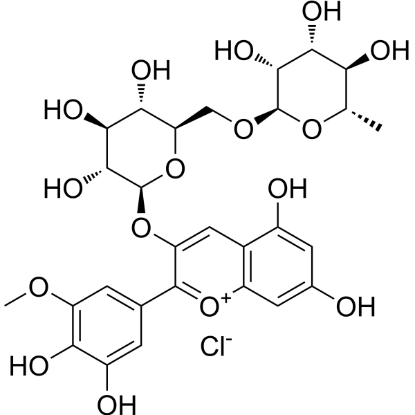 Petunidin 3-rutinoside Chemical Structure